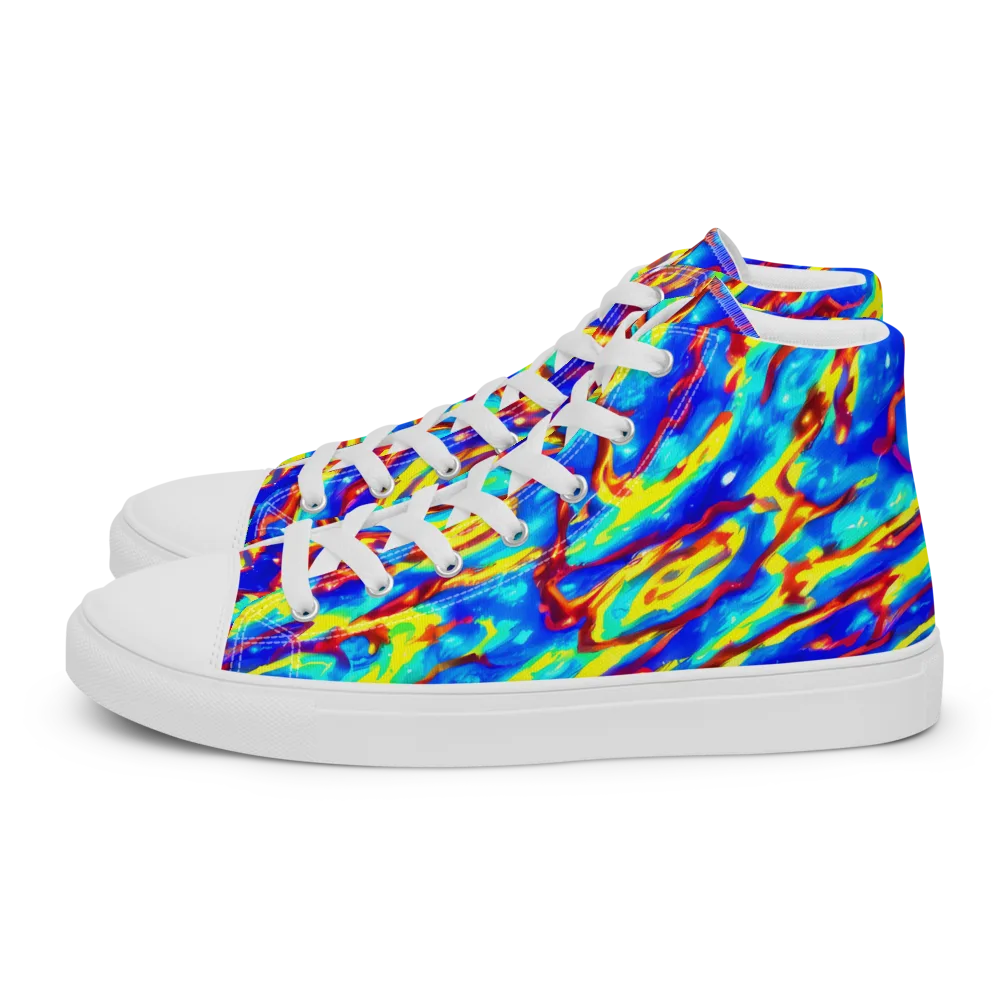 Emberstream on Men's High Top Canvas Shoes — Left