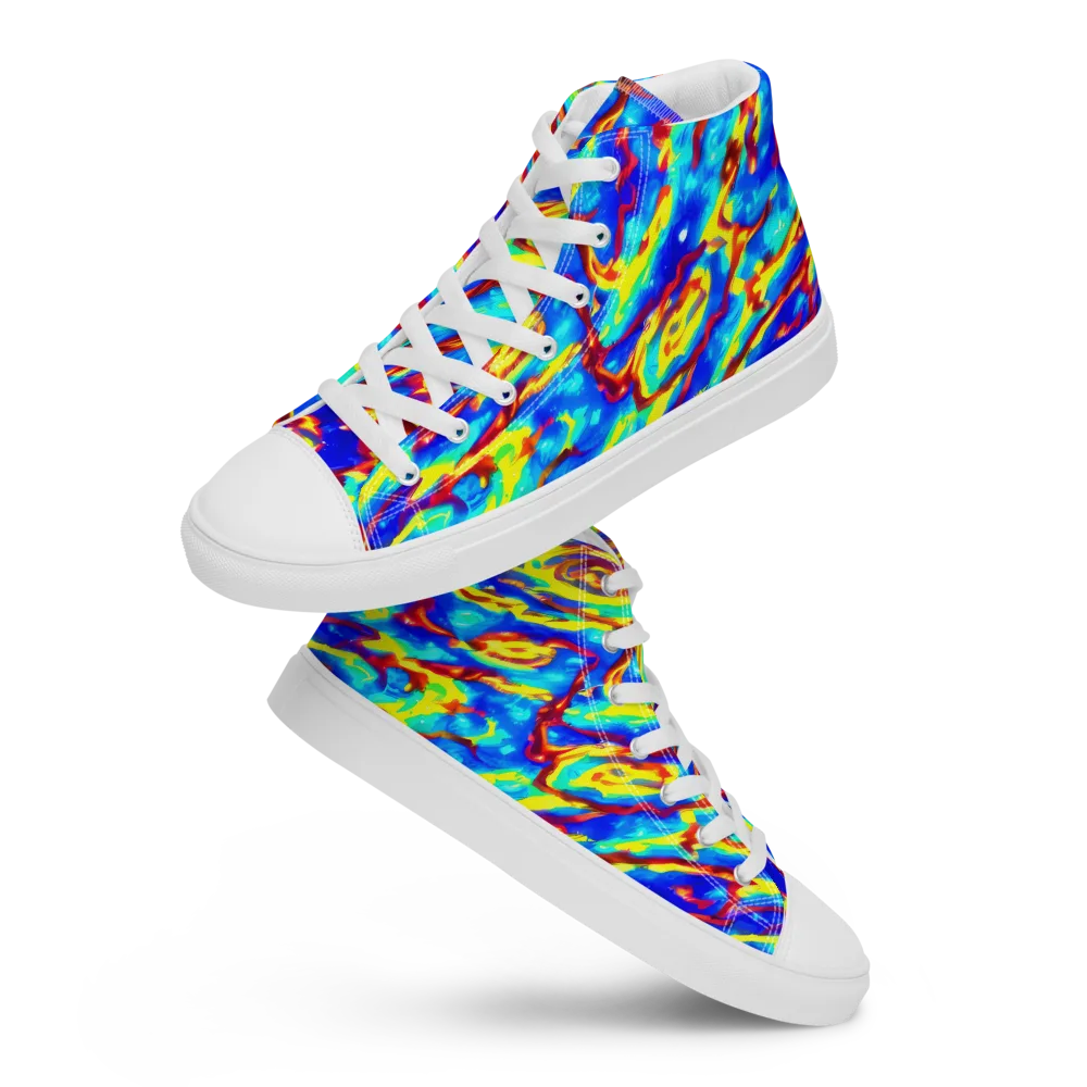 Emberstream on Men's High Top Canvas Shoes — Front