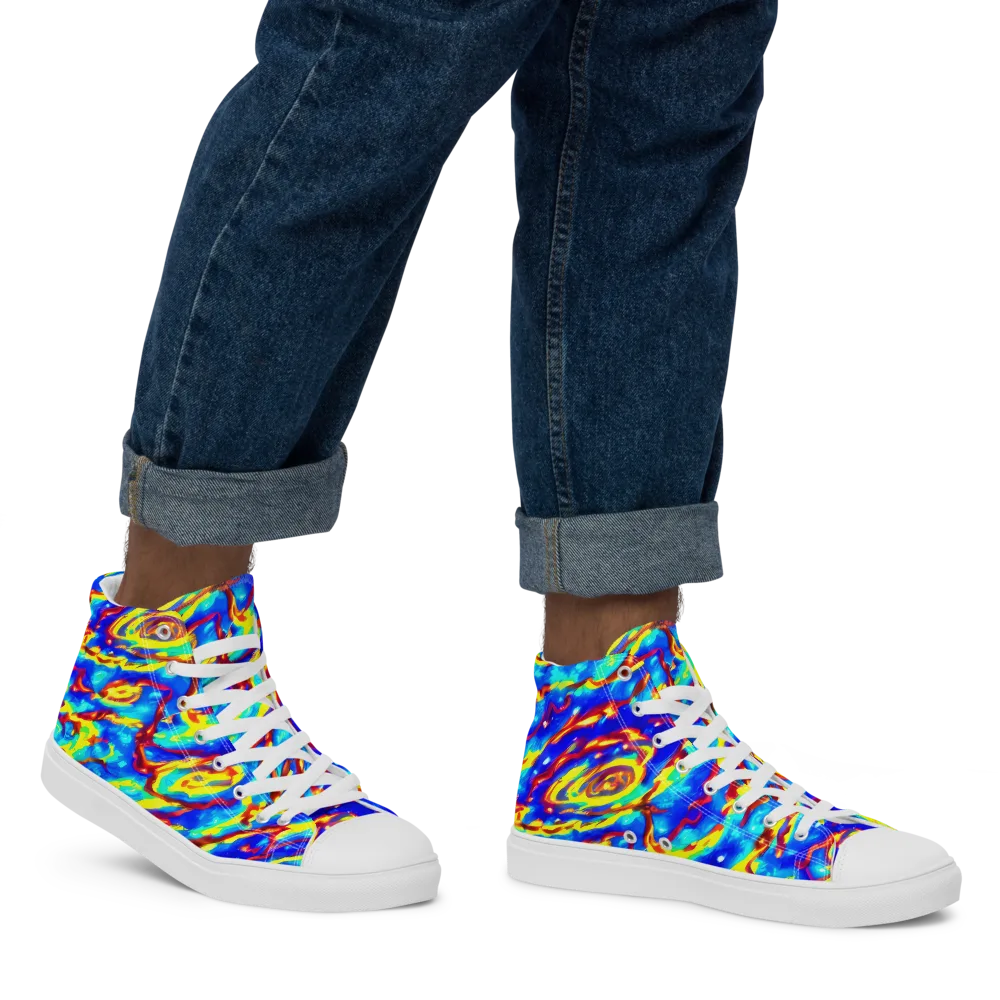 Emberstream on Men's High Top Canvas Shoes — Right