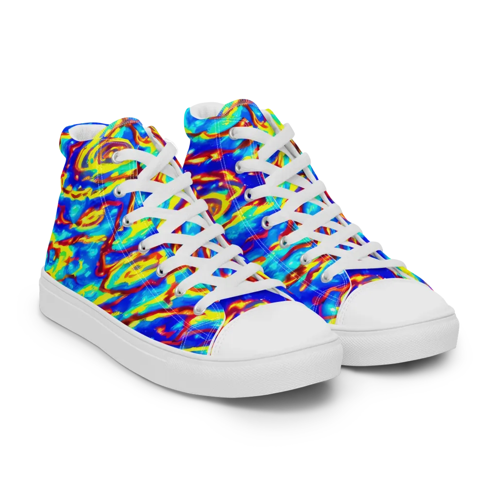 Emberstream on Women's High Top Canvas Shoes — Right Front