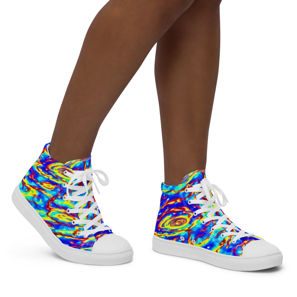 Emberstream on Women's High Top Canvas Shoes — Right