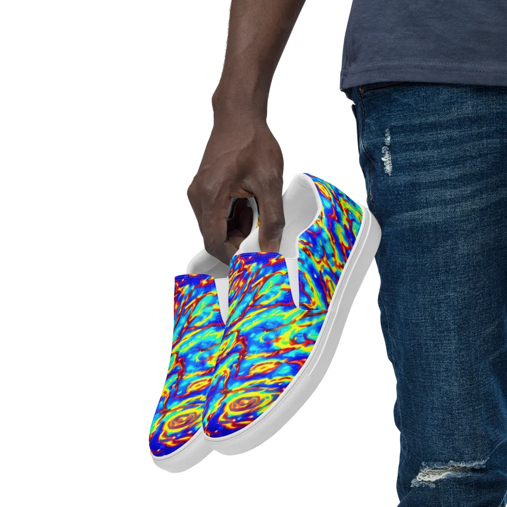 Emberstream on Men's Slip-On Canvas Shoes — Left Front