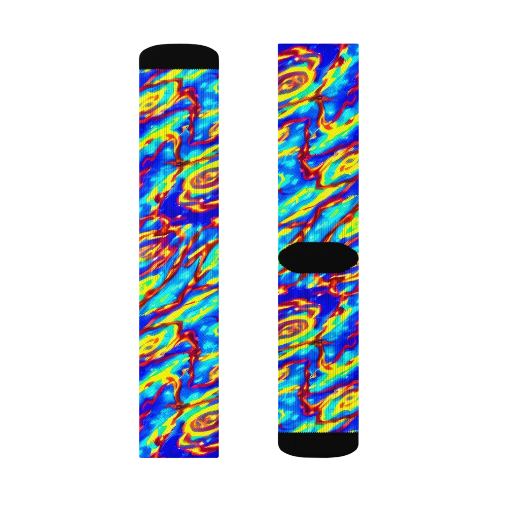 Emberstream on Socks — Left Sock