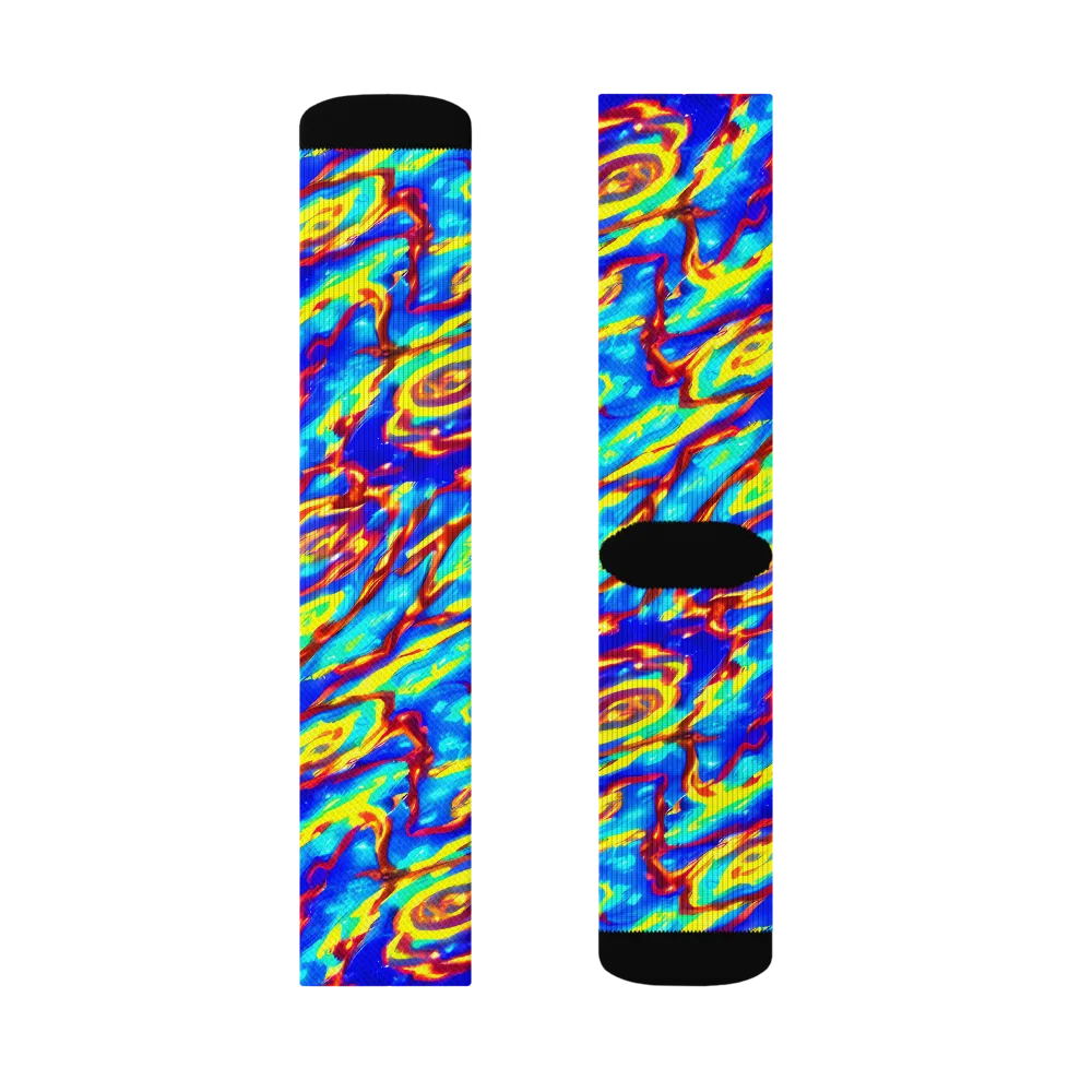 Emberstream on Socks — Right Sock