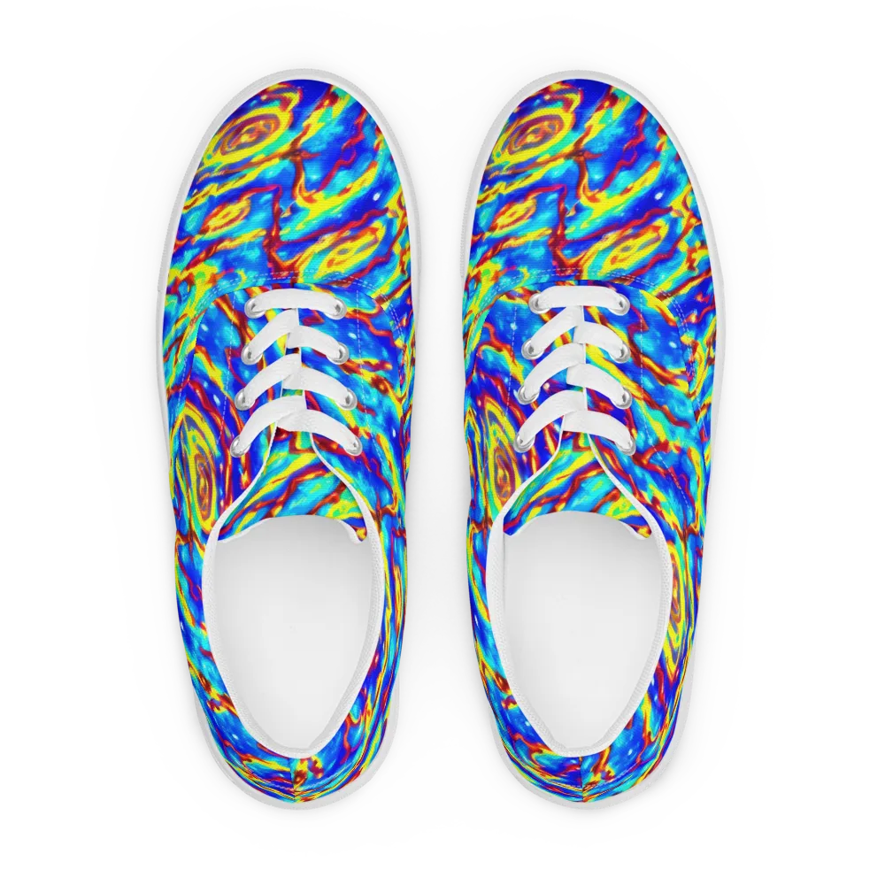 Emberstream on Men's Lace-Up Canvas Shoes — Front