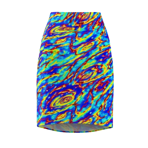 Emberstream on a Pencil Skirt