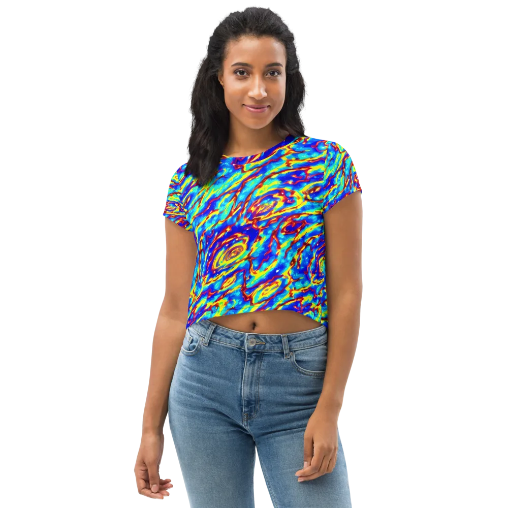 Emberstream on Crop Tee — Front