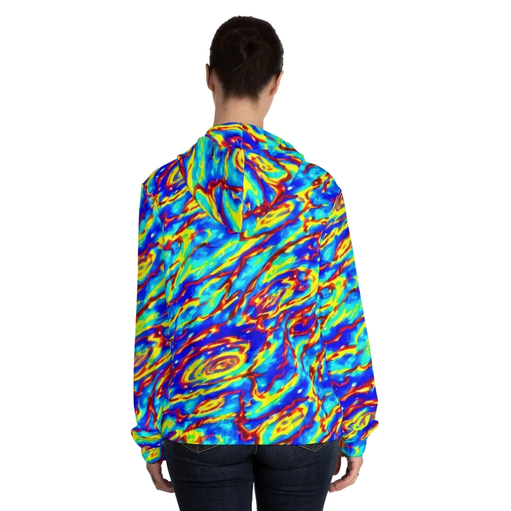 Emberstream on Women's Full-Zip Hoodie — Back On Person