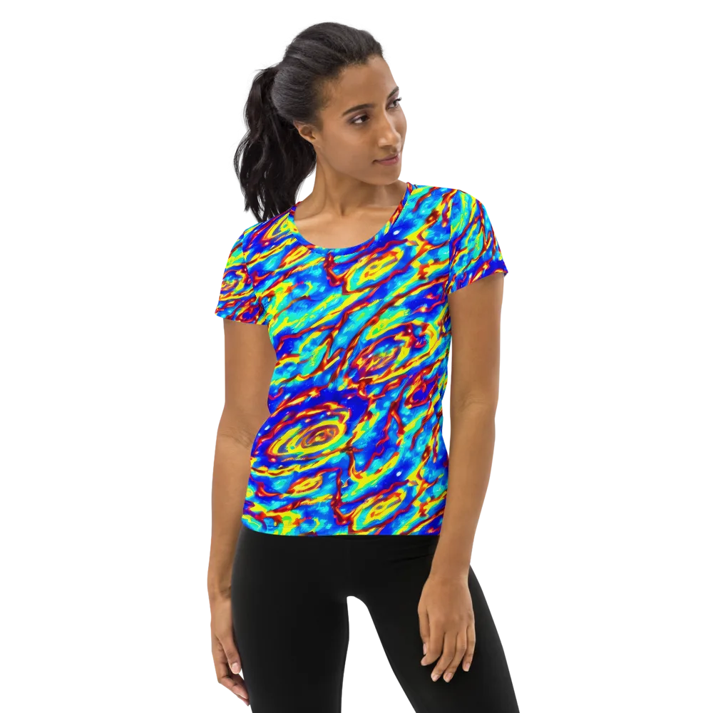 Emberstream on Women's Athletic T-Shirt — Front