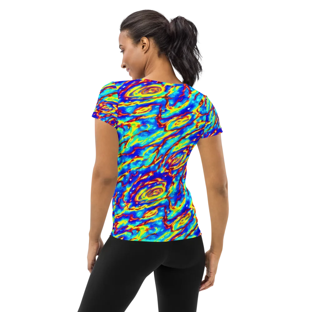Emberstream on Women's Athletic T-Shirt — Back