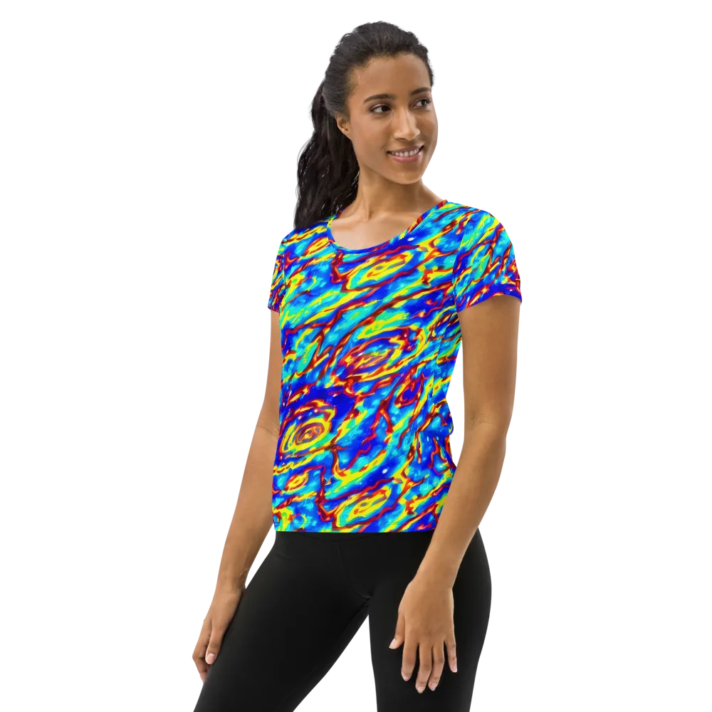 Emberstream on Women's Athletic T-Shirt — Left