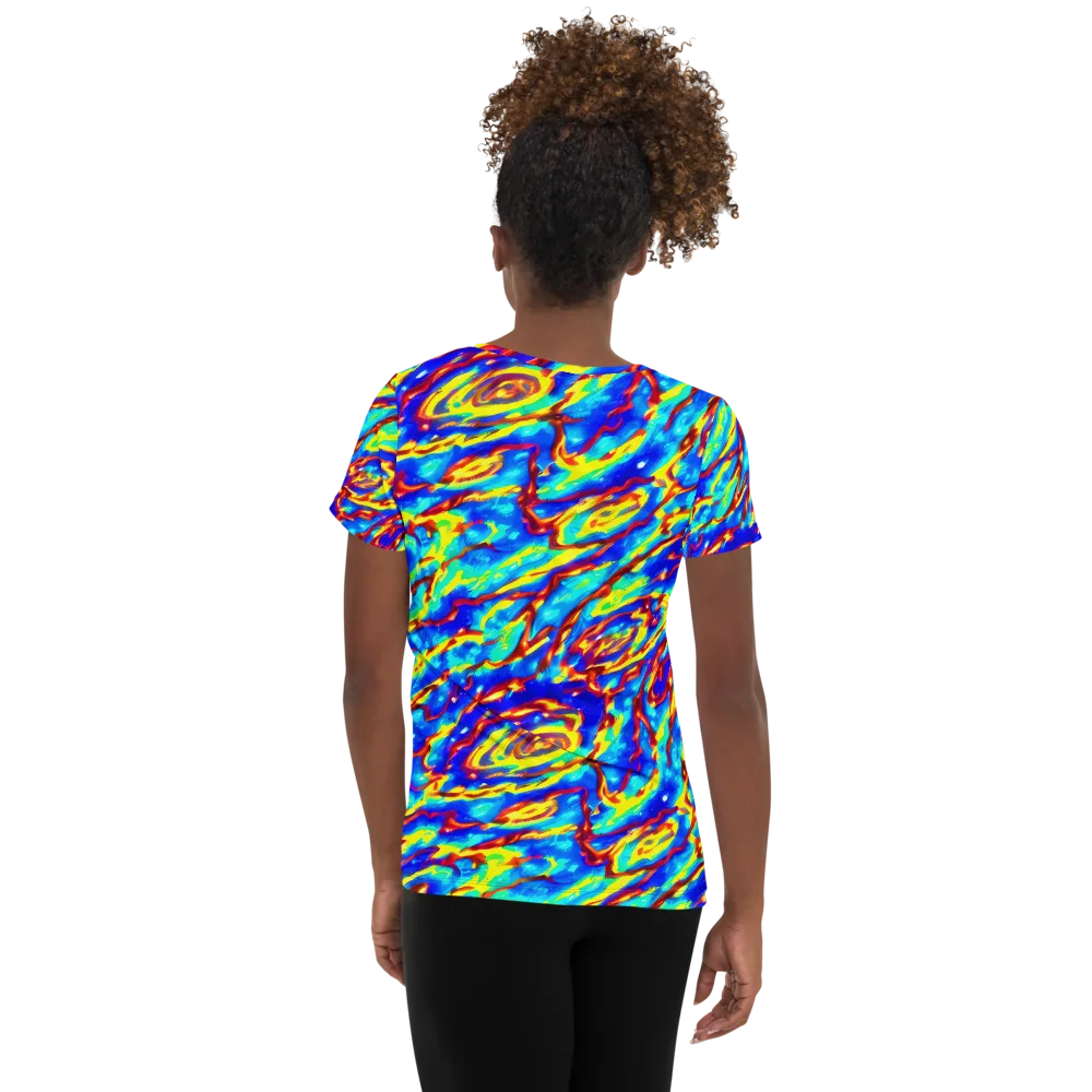 Emberstream on Women's Athletic T-Shirt — Back