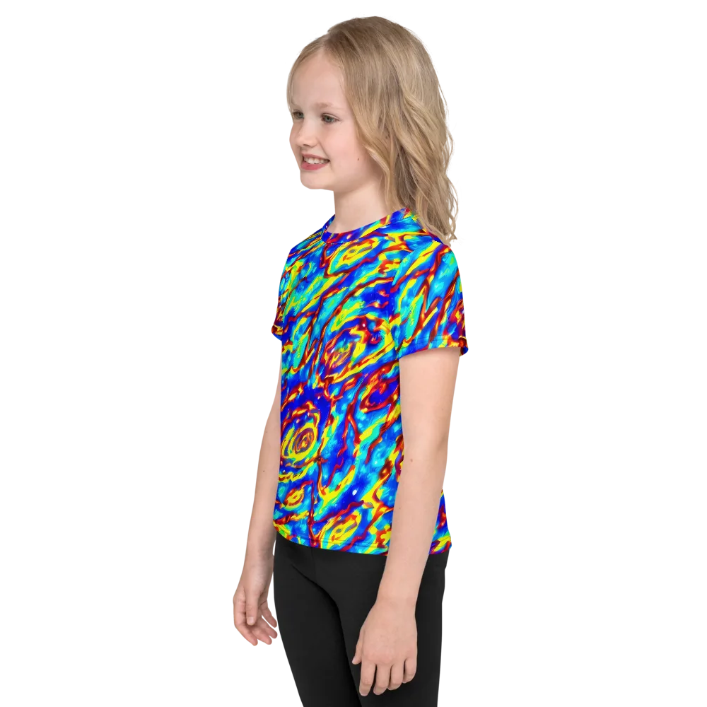 Emberstream on Kids Crew Neck T-Shirt — Left