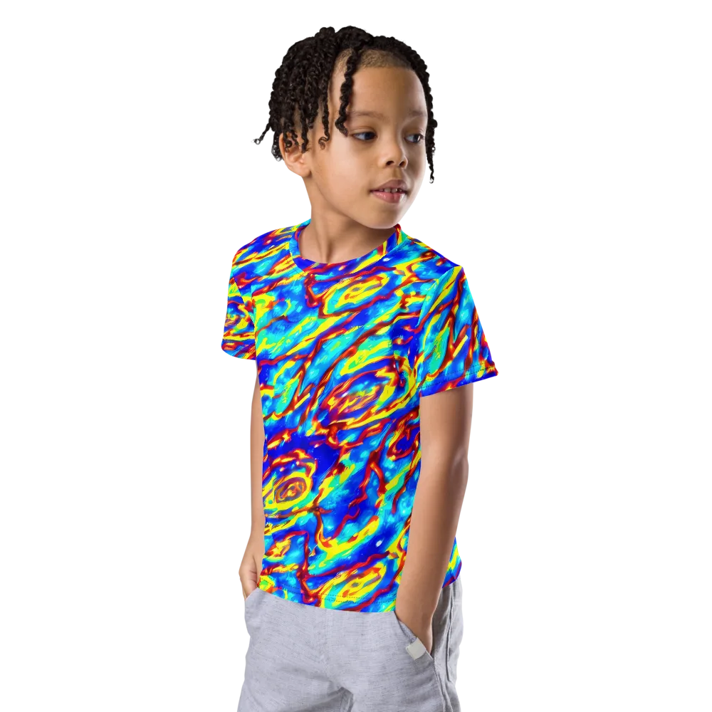 Emberstream on Kids Crew Neck T-Shirt — Left Front