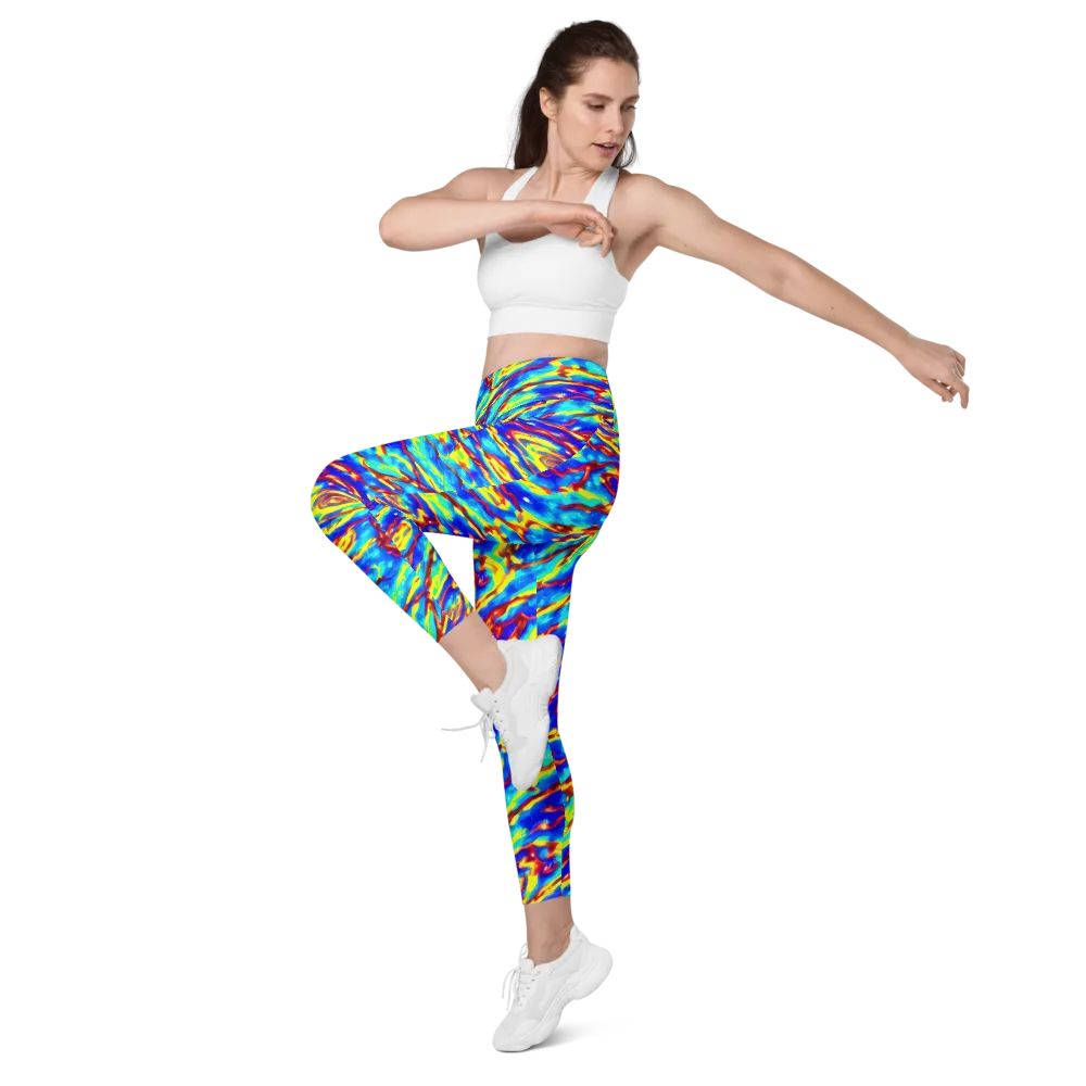 Emberstream on Leggings with Pockets — Left Front