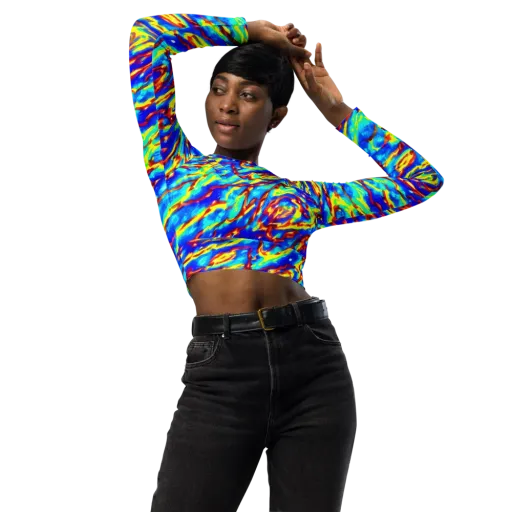Emberstream on a Long Sleeve Crop Top