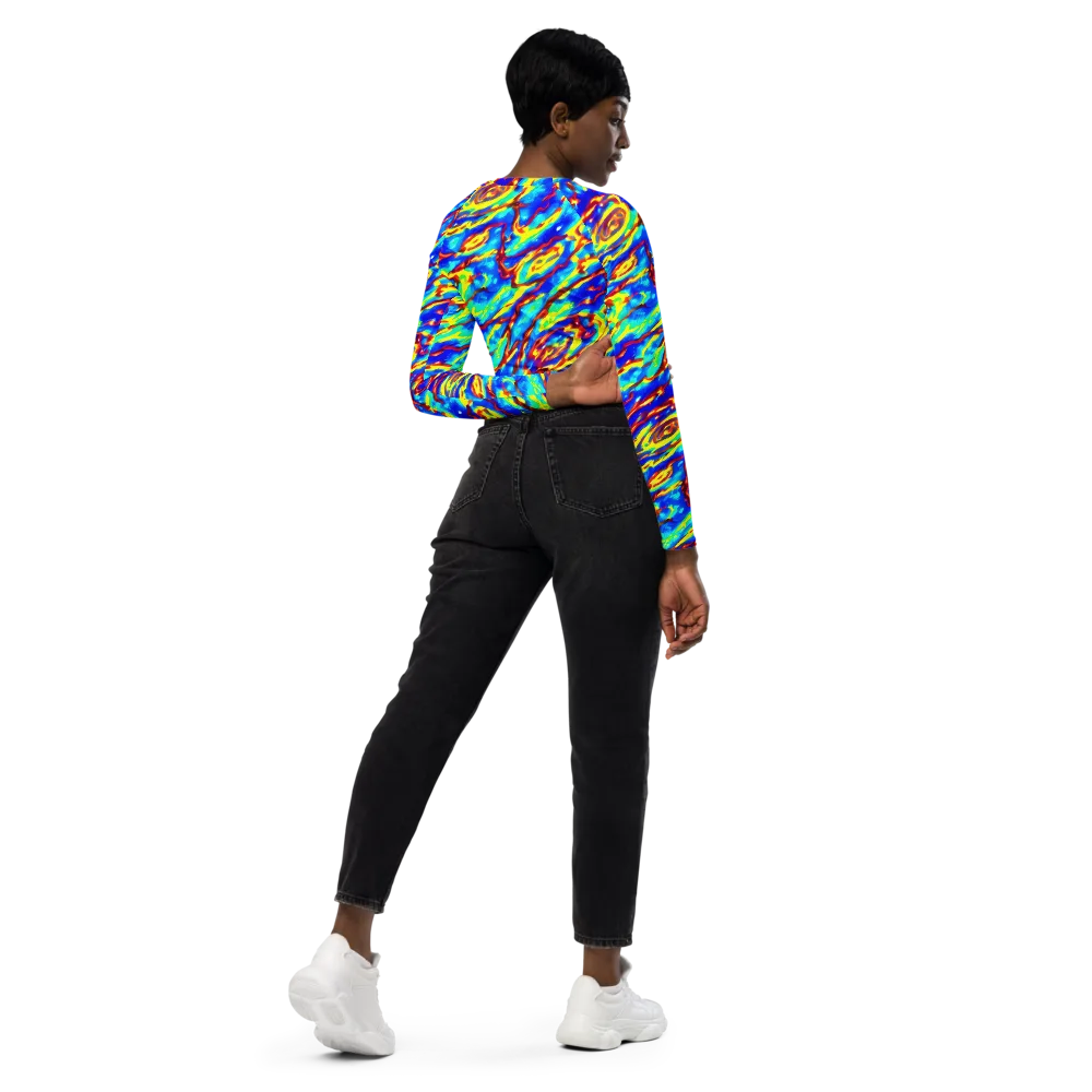 Emberstream on Long Sleeve Crop Top — Right Back