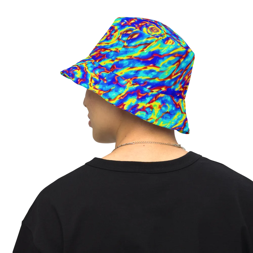 Emberstream on Reversible Bucket Hat — Back Inside