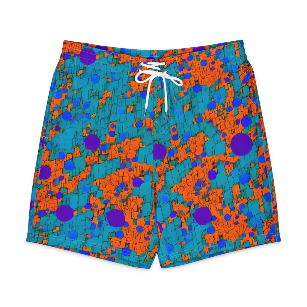 Intergalactic Rhythms on Men's Board Shorts — Front