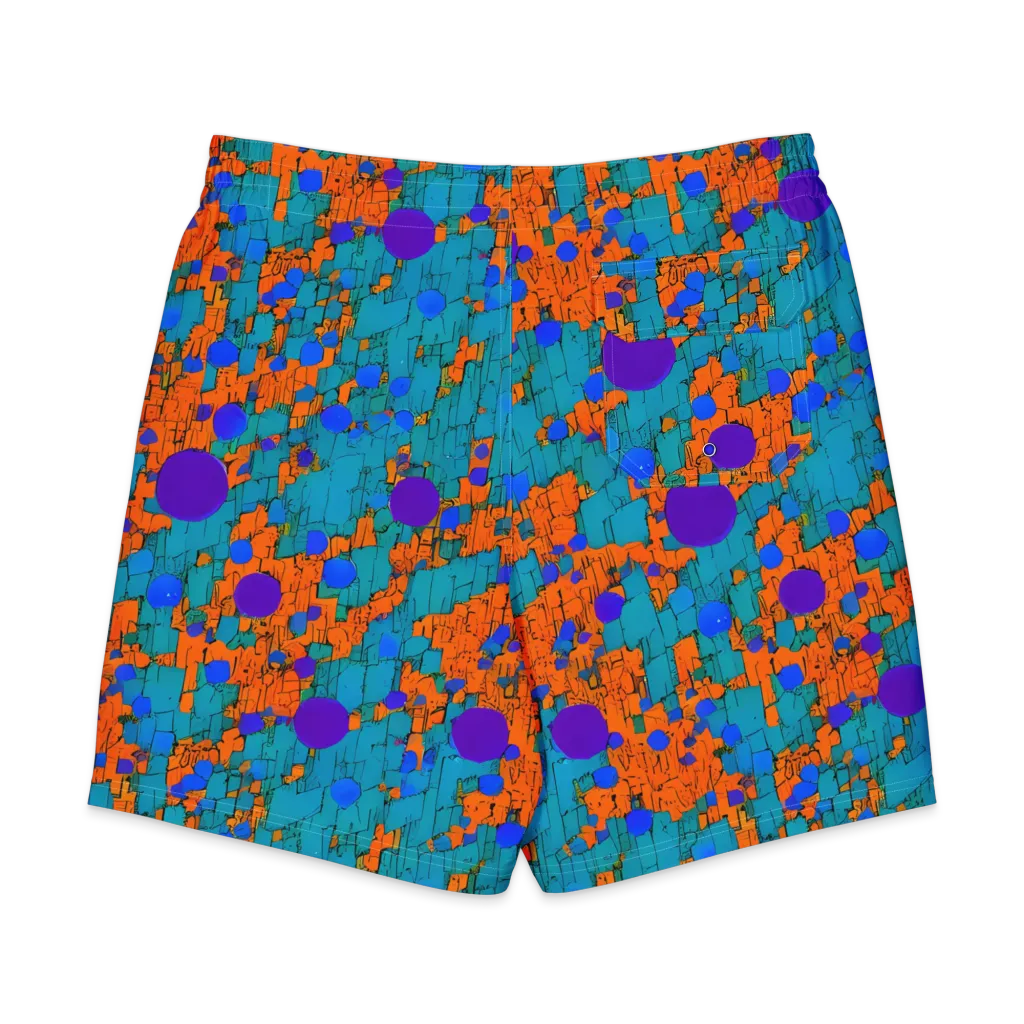 Intergalactic Rhythms on Men's Board Shorts — Back