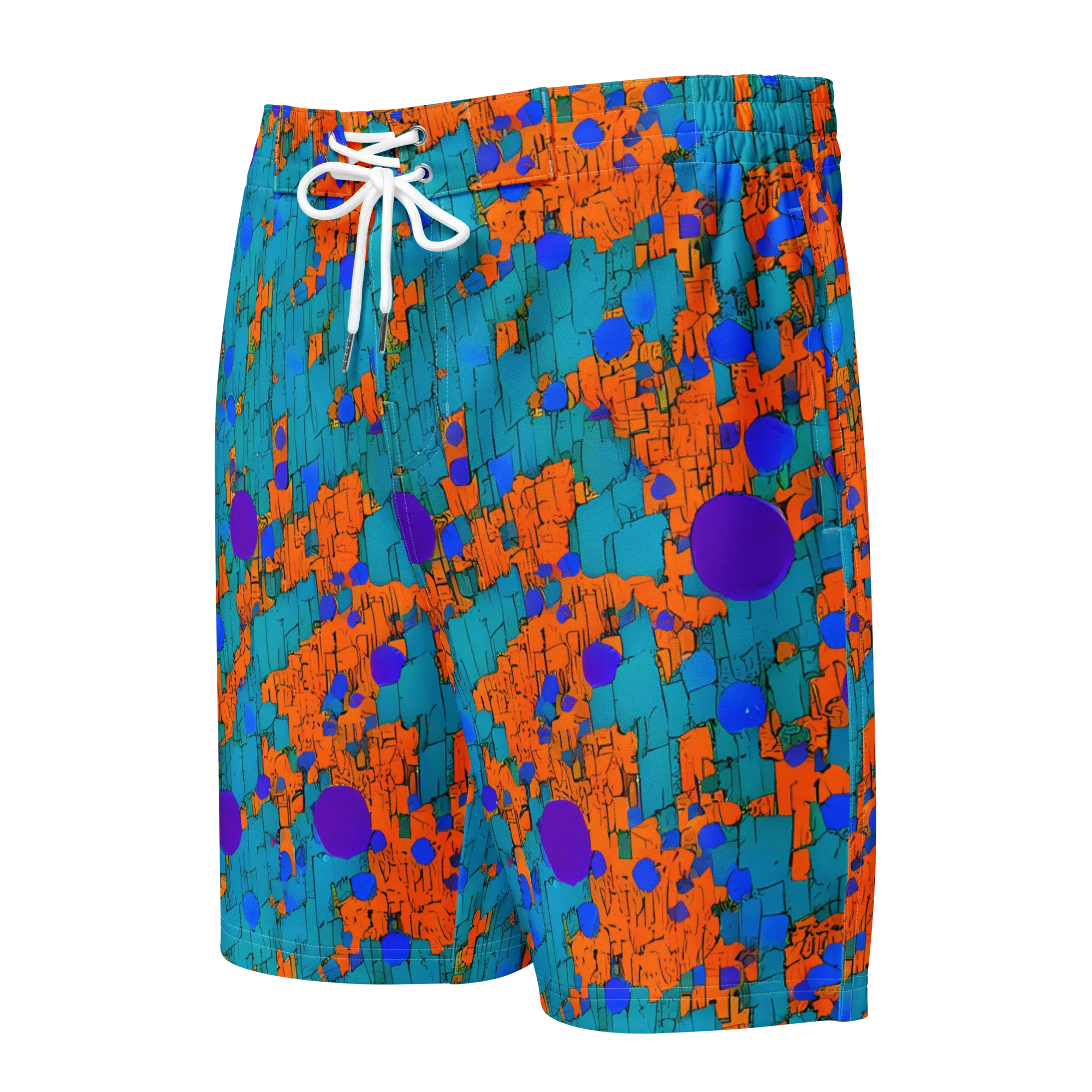 Intergalactic Rhythms on Men's Board Shorts — Front