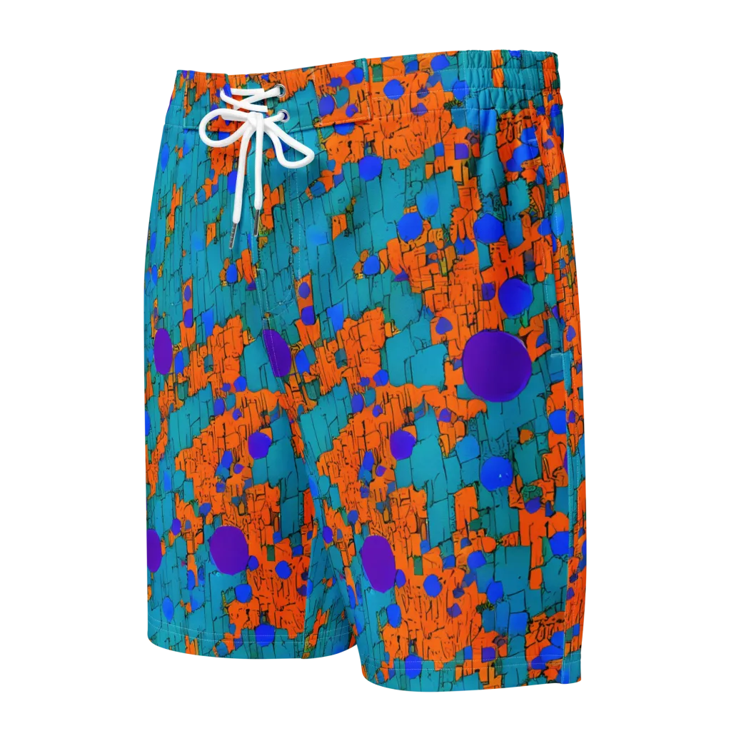 Intergalactic Rhythms on Men's Board Shorts — Front