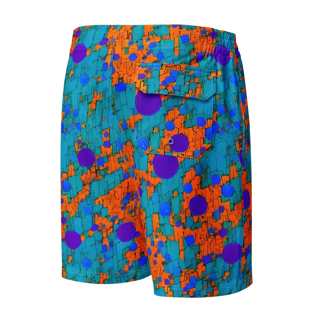Intergalactic Rhythms on Men's Board Shorts — Back