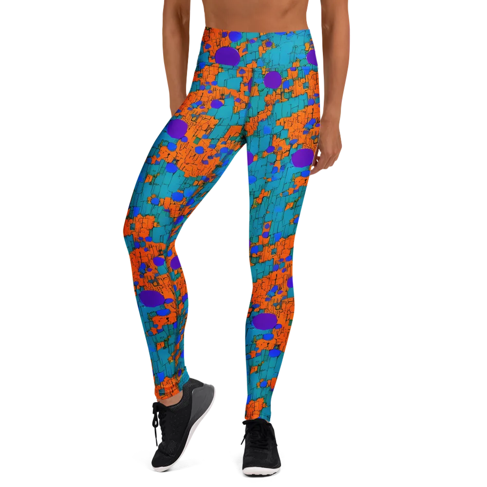 Intergalactic Rhythms on Yoga Leggings — Front
