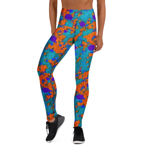 Intergalactic Rhythms on a Yoga Leggings