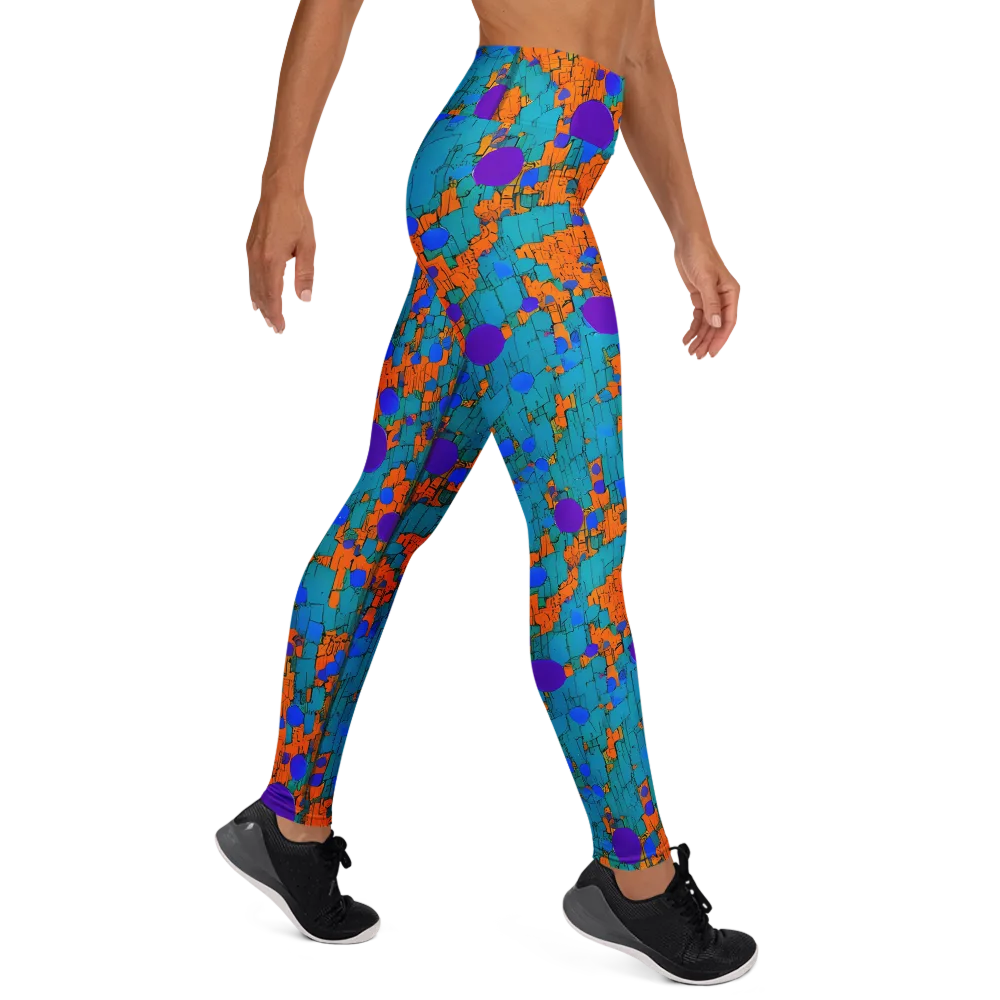 Intergalactic Rhythms on Yoga Leggings — Right