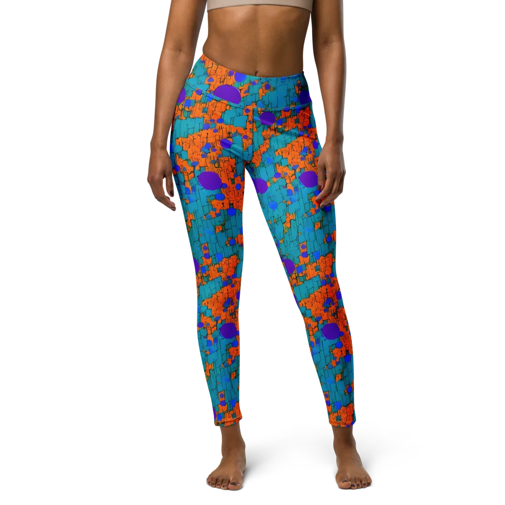 Intergalactic Rhythms on Yoga Leggings — Front