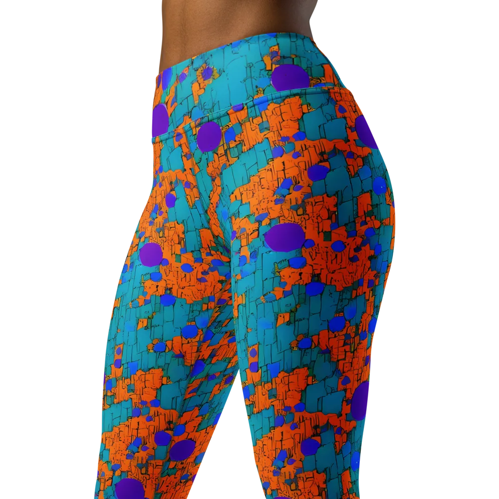 Intergalactic Rhythms on Yoga Leggings — Left Front