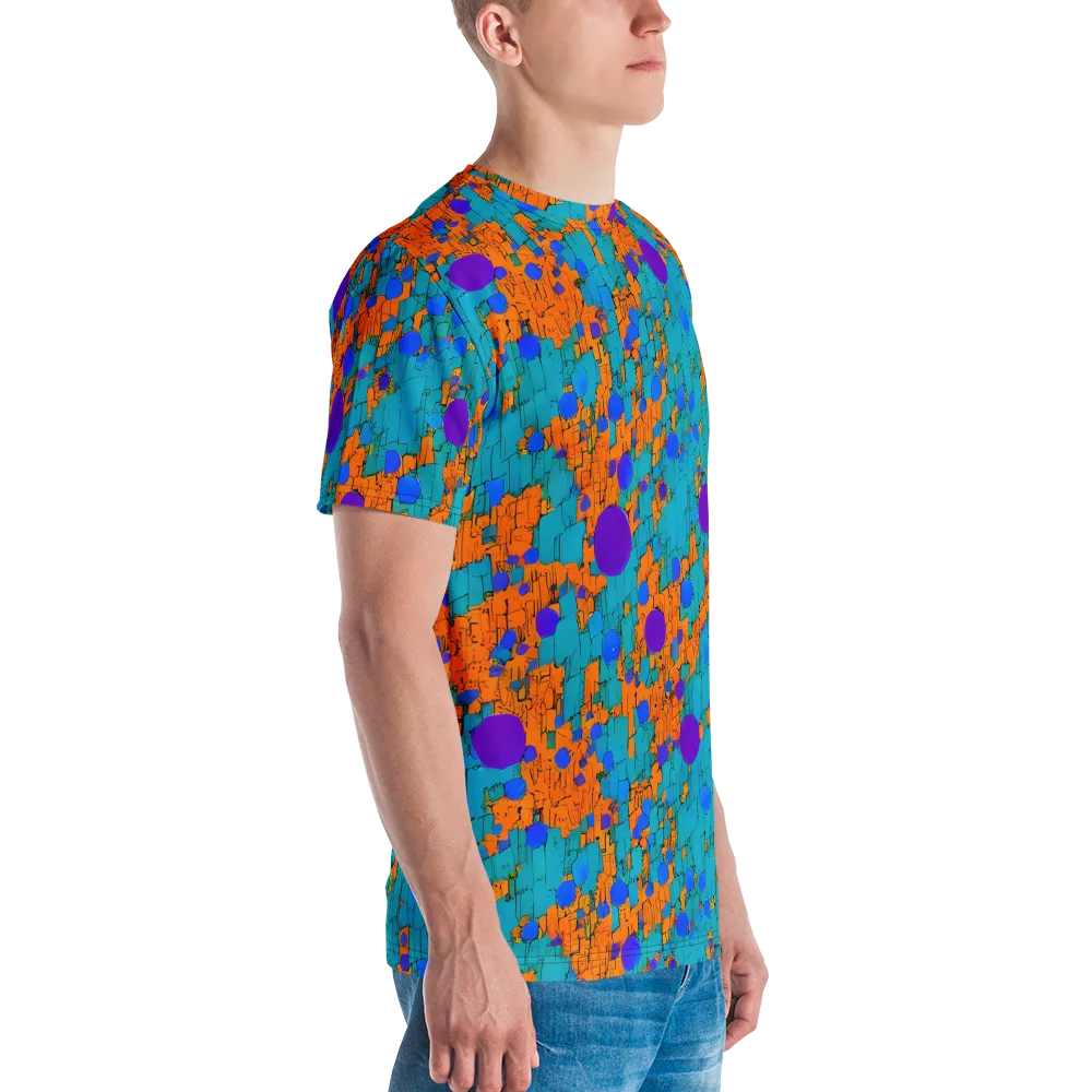 Intergalactic Rhythms on Men's Crew Neck T-Shirt — Right
