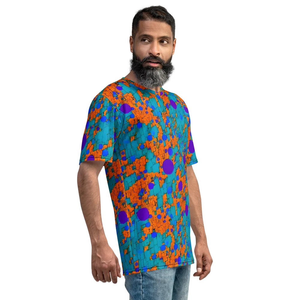 Intergalactic Rhythms on Men's Crew Neck T-Shirt — Right