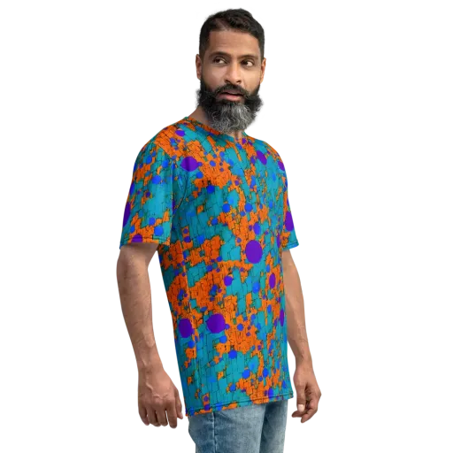 Intergalactic Rhythms on a Men's Crew Neck T-Shirt