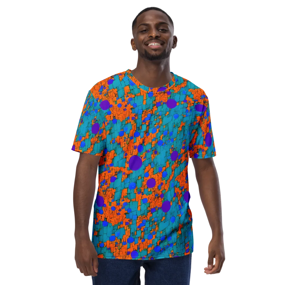 Intergalactic Rhythms on Men's Crew Neck T-Shirt — Front
