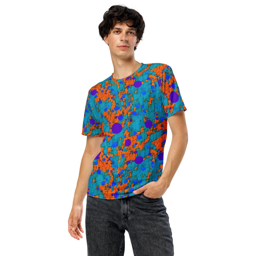 Intergalactic Rhythms on Men's Crew Neck T-Shirt — Front