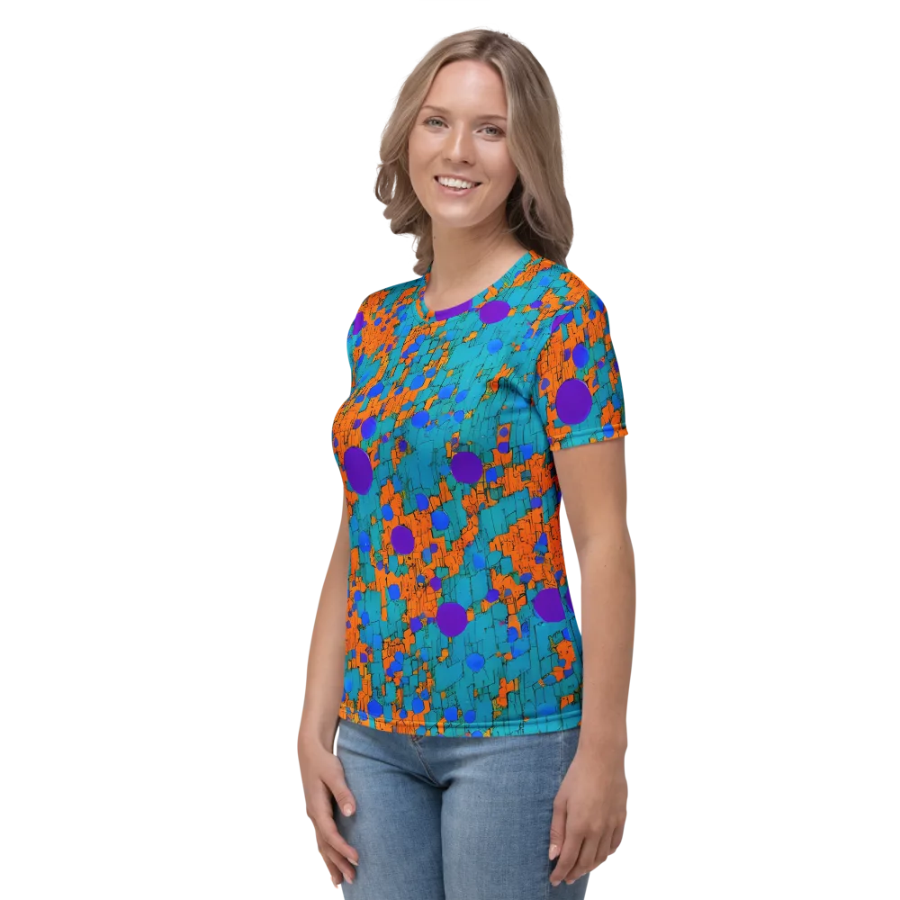 Intergalactic Rhythms on Women's Crew Neck T-Shirt — Left