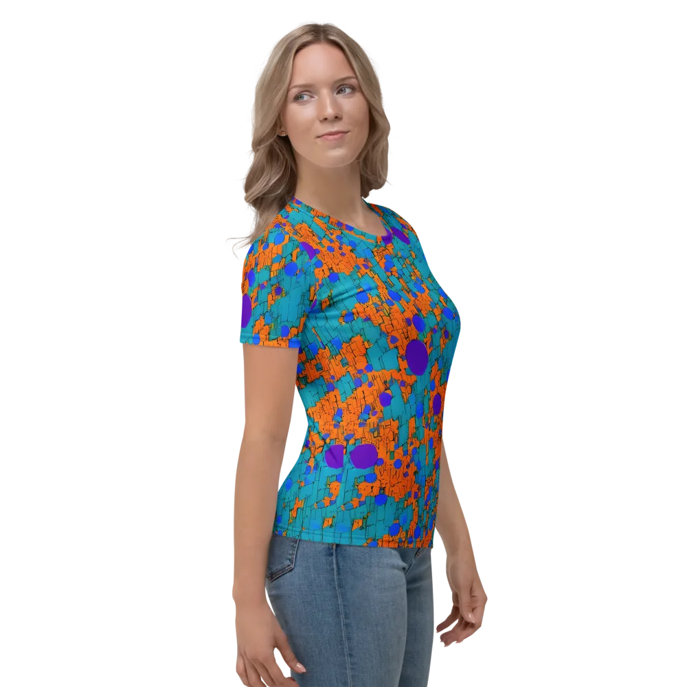 Intergalactic Rhythms on Women's Crew Neck T-Shirt — Right