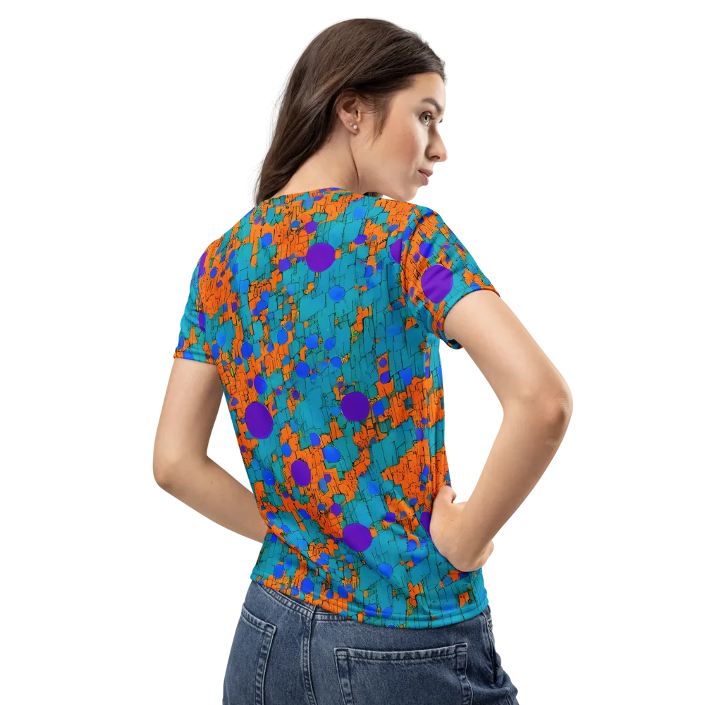 Intergalactic Rhythms on Women's Crew Neck T-Shirt — Back