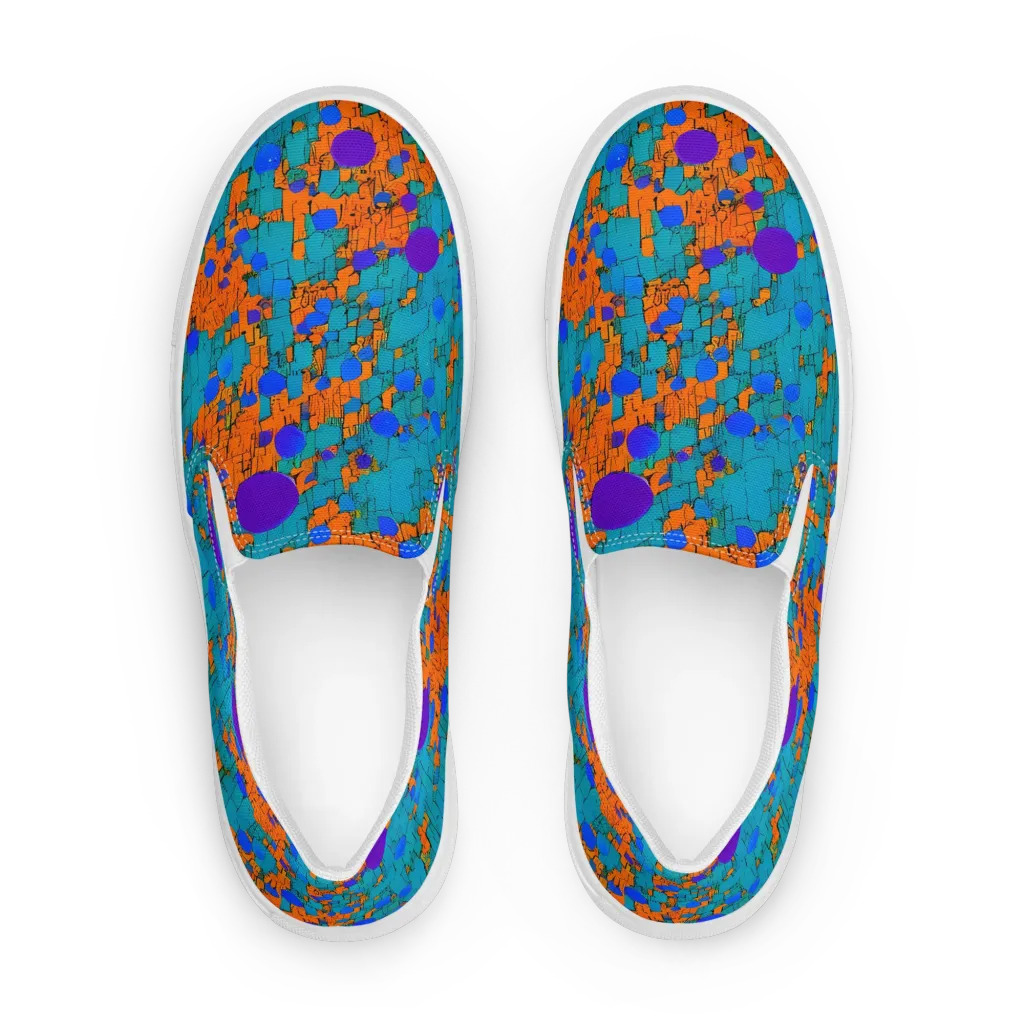 Intergalactic Rhythms on Men's Slip-On Canvas Shoes — Front