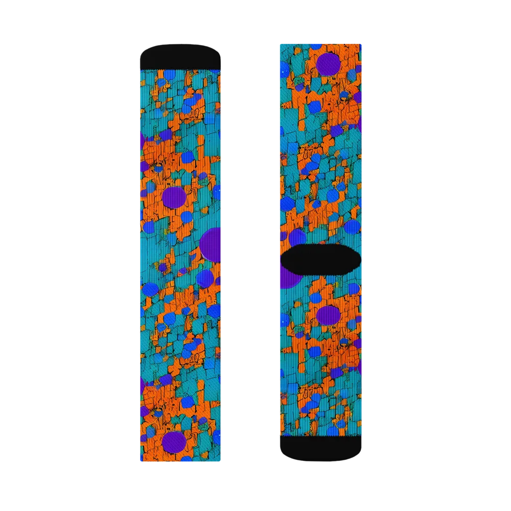 Intergalactic Rhythms on Socks — Right Sock