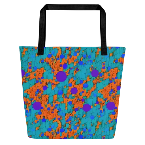 Intergalactic Rhythms on a Large Tote Bag W/ Pocket