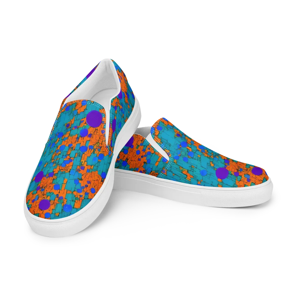 Intergalactic Rhythms on Women's Slip-On Canvas Shoes — Left Front