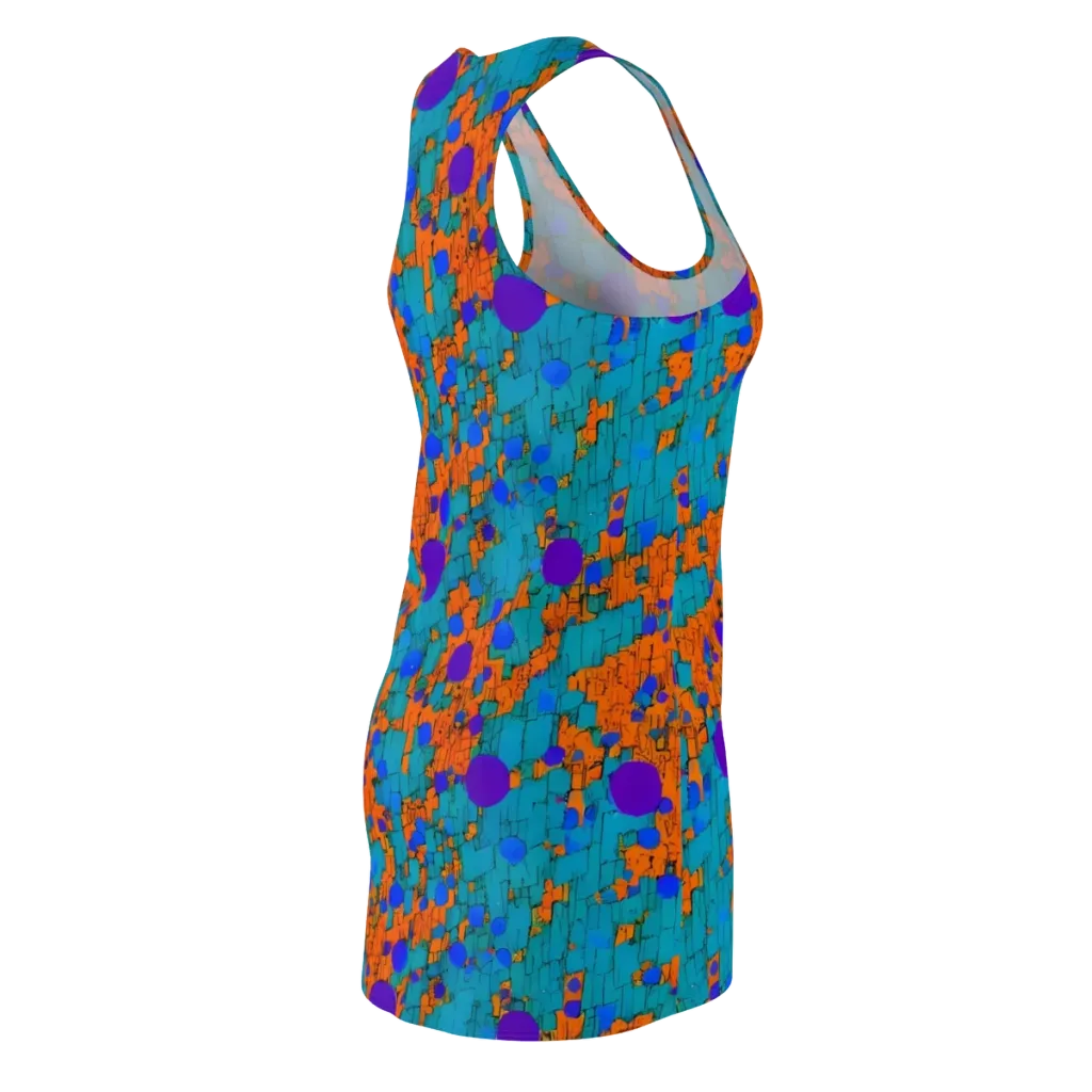 Intergalactic Rhythms on Racerback Dress — Back Side