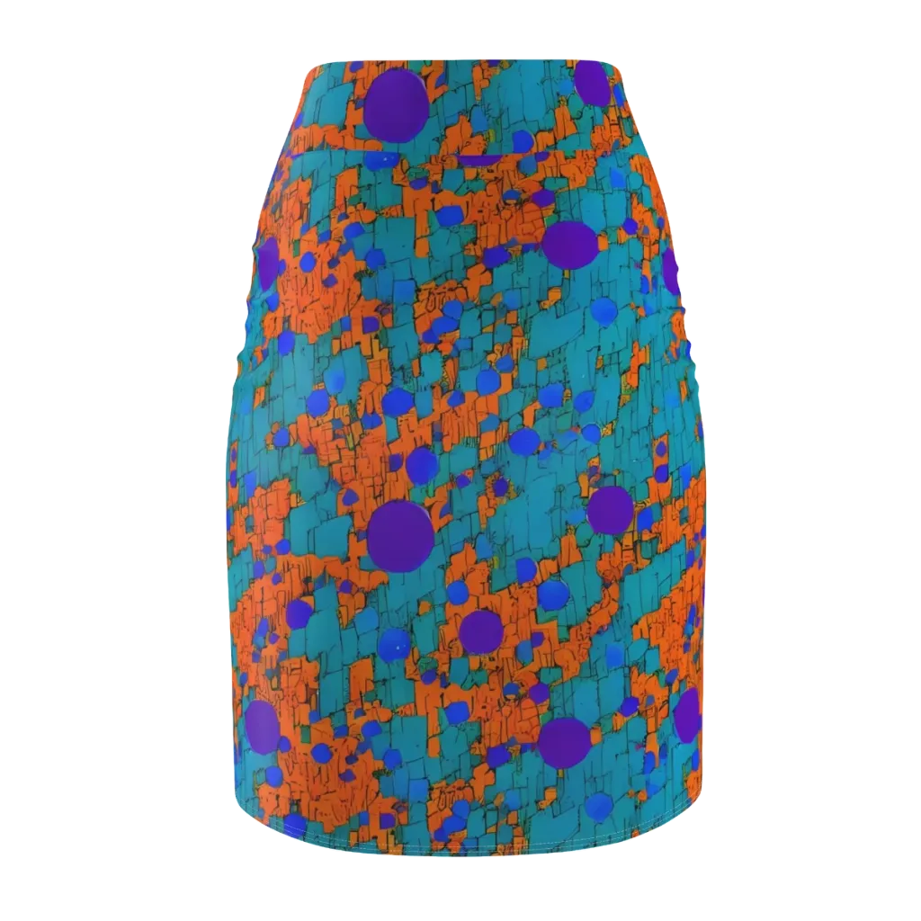 Intergalactic Rhythms on Pencil Skirt — Back
