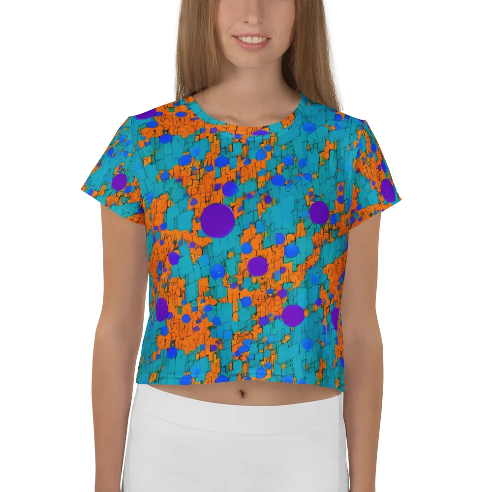 Intergalactic Rhythms on Crop Tee — Front