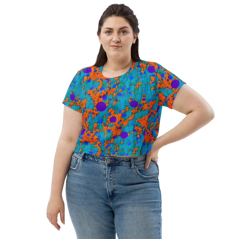 Intergalactic Rhythms on Crop Tee — Front