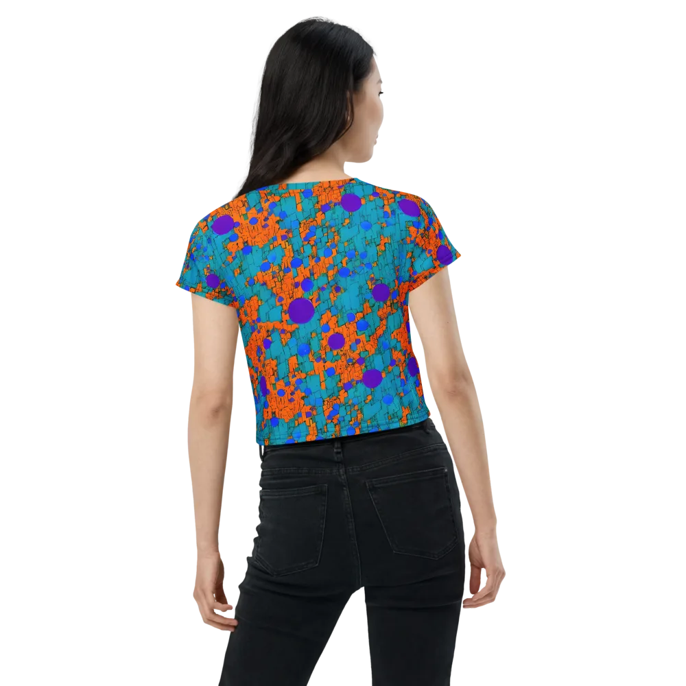 Intergalactic Rhythms on Crop Tee — Back