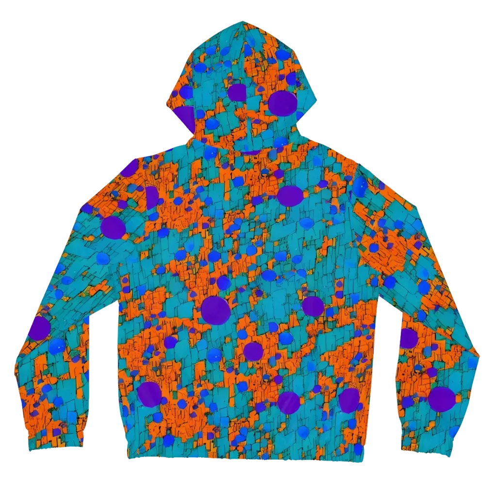 Intergalactic Rhythms on Women's Full-Zip Hoodie — Back